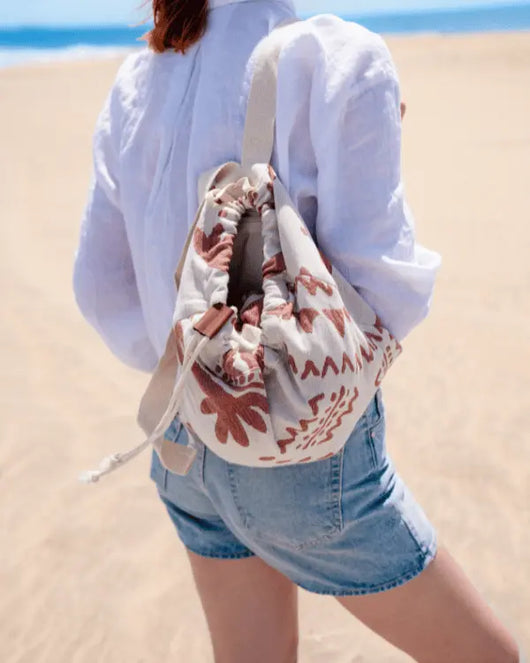 2-in-1 Towel Bag · 100% Organic Turkish Cotton
